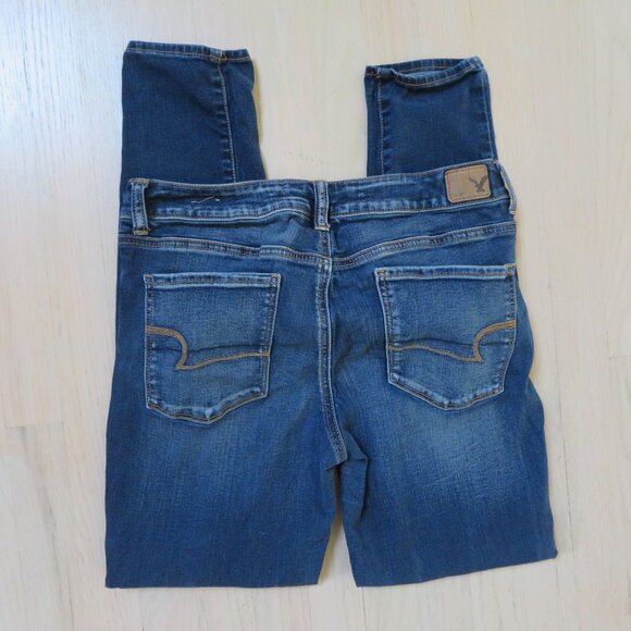 American Eagle Dark Wash Denim Jeans size 10 - Picture 4 of 5